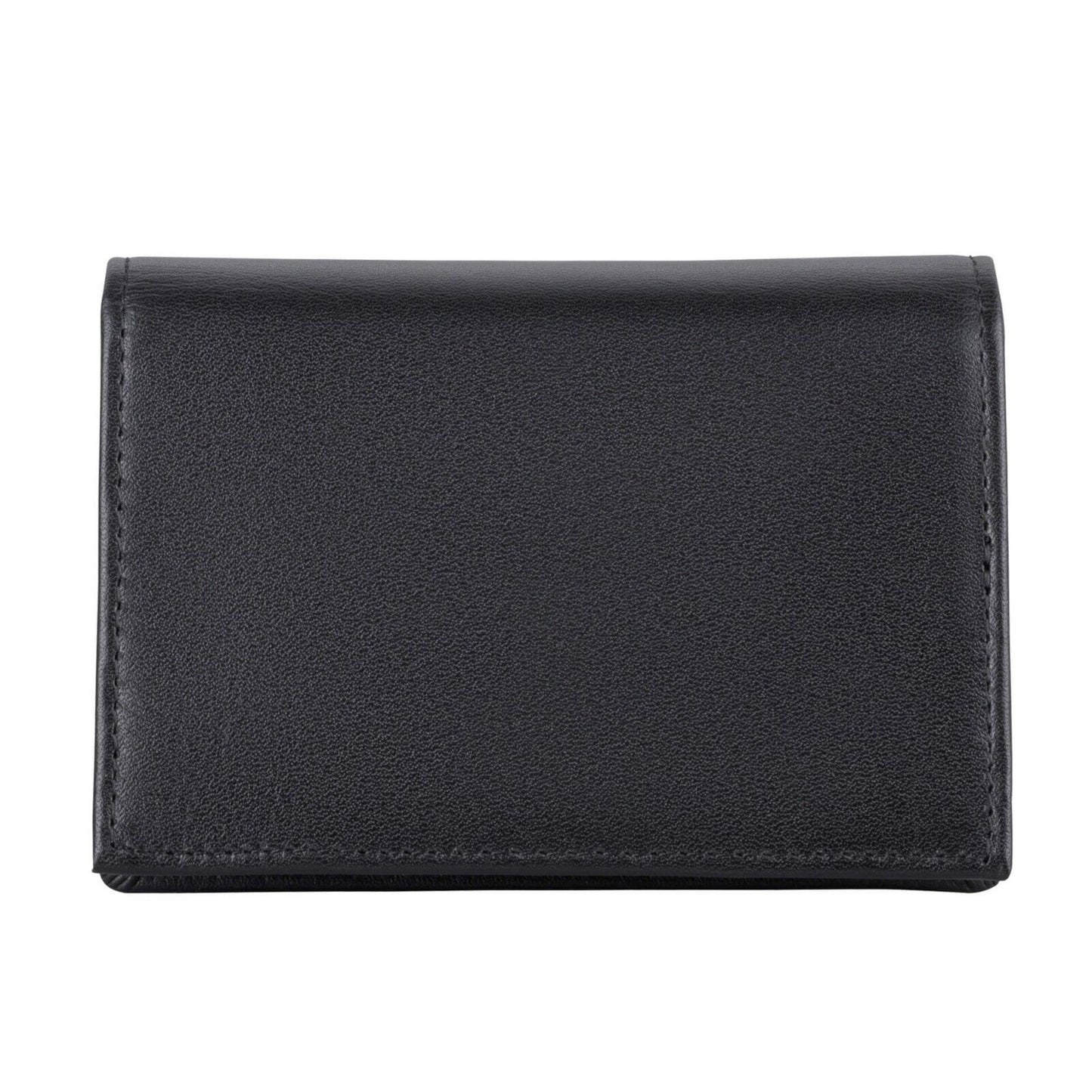 Fred Bennett Black Recycled Leather Card Holder Free Laser Engraving W017