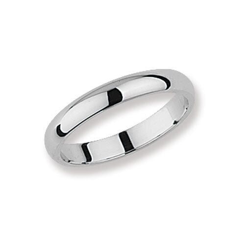 Sterling Silver Wedding Band Ring 3mm D Shape 925 Hallmark