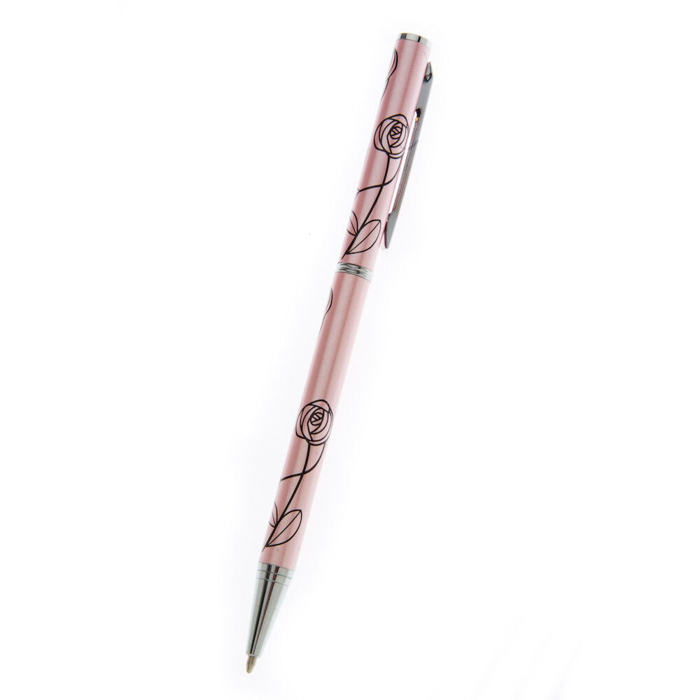Mackintosh Ballpoint Pen Silver Plated Rose Leaf Brand New Boxed Various Colours