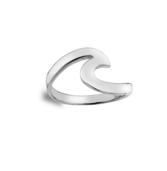 Solid Silver Surf Ring Sterling 925 Stamped Size J - Q Brand New Gift