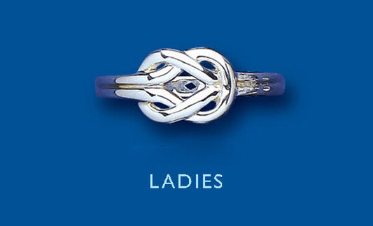Silver Celtic Knot Ring 925 hallmark