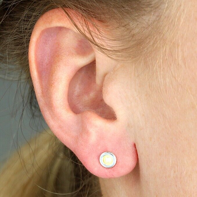 Freshwater Pearl Stud Earrings Solid Sterling Silver 925 6mm Studs