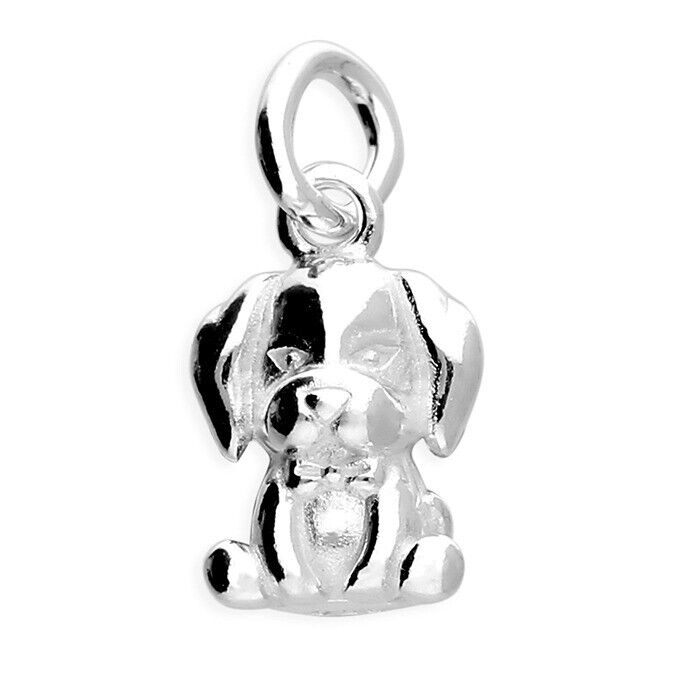 Small Cute Puppy Pendant Pendant Solid 925 Sterling Silver