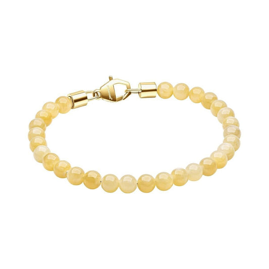 Fred Bennett Healing Bead Bracelet Natural Yellow Jade Beads 22cm B5464
