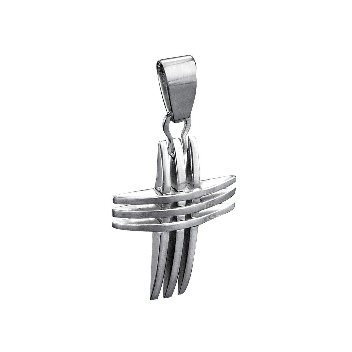 Fred Bennett Triple Bar Cross Pendant 50cm P2563