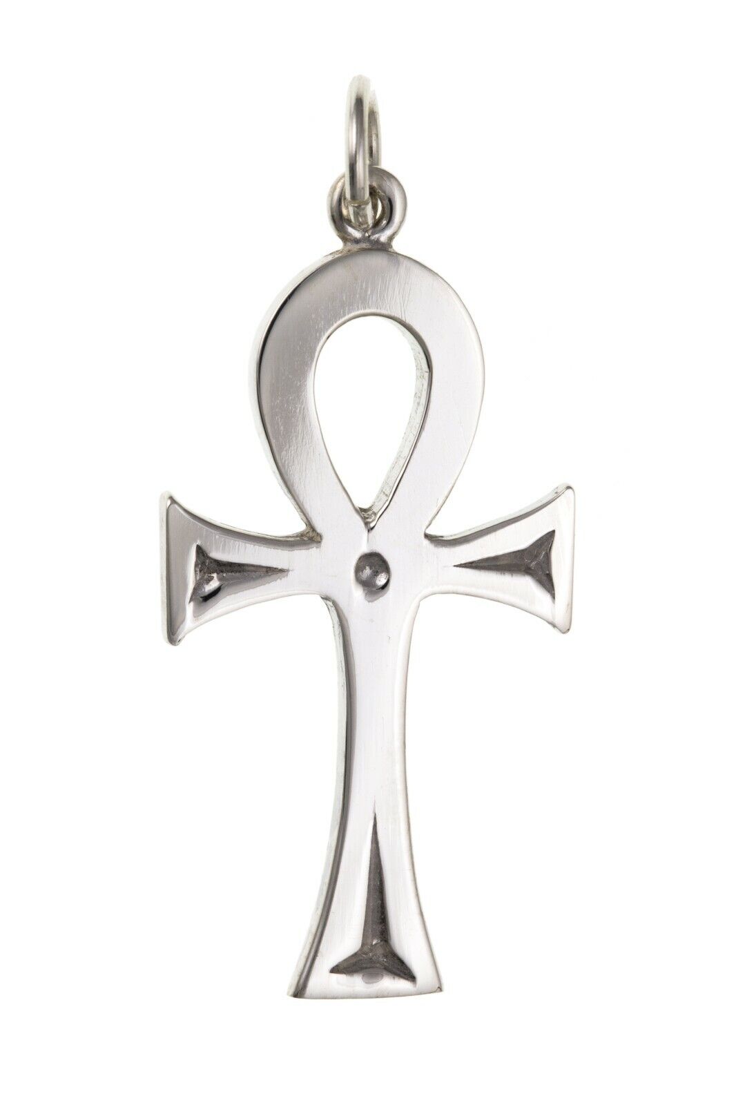 Sterling Silve Large Ankh Cross Pendant 925 Hallmark 30 x 17mm