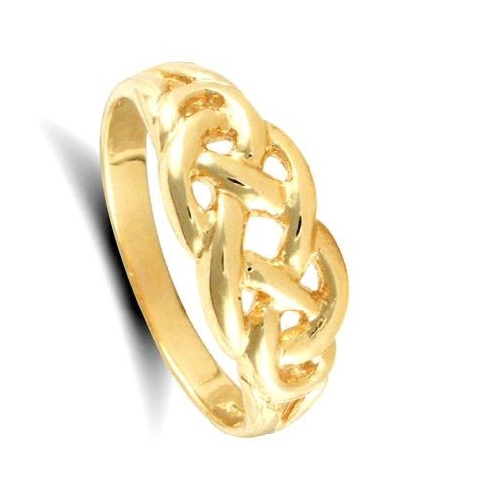9ct Yellow Gold Filigree Ring Fully Hallmarked Ladies