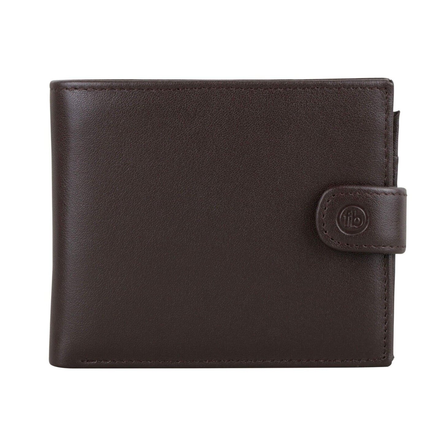 Fred Bennett Brown Leather Wallet with Coin Purse Free Laser Engraving W016
