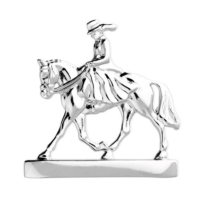 Lady Riding Horse Side Saddle Brooch Solid 925 Sterling Silver hallmarked