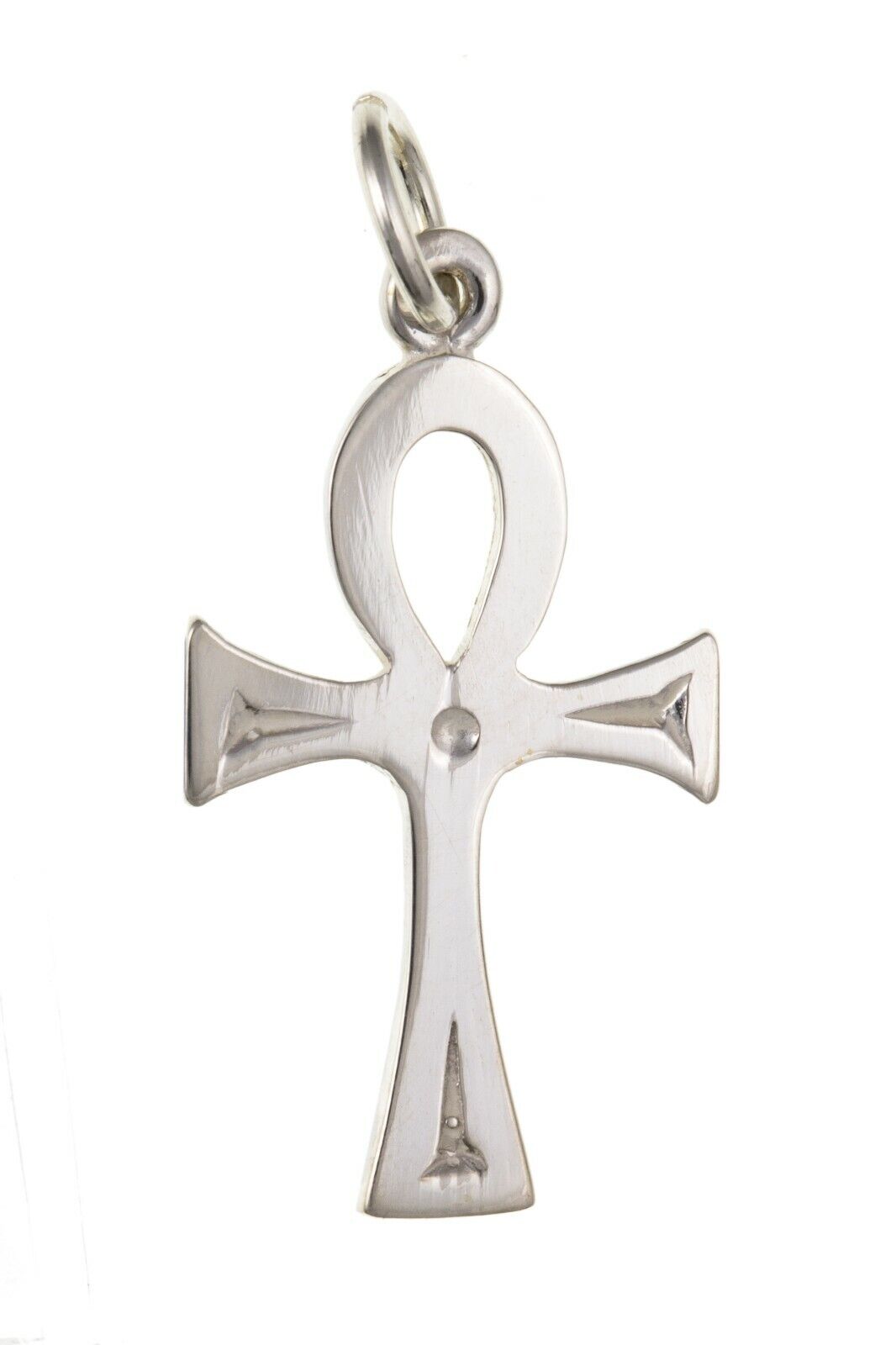 Sterling Silver Small Ankh Cross Pendant 925 Hallmark 22 x 13mm