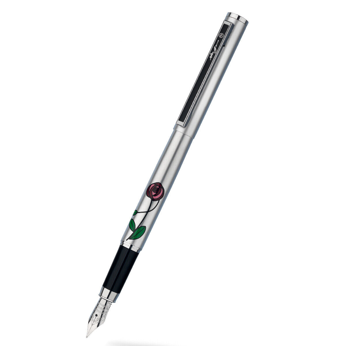 Luxury Mackintosh Fountain Pen Silver Plated Ladies Superb Packaging
