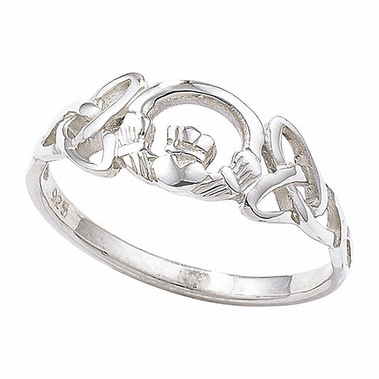 Irish Claddagh Ring Sterling Silver Celtic Friendship Love 925 hallmarked