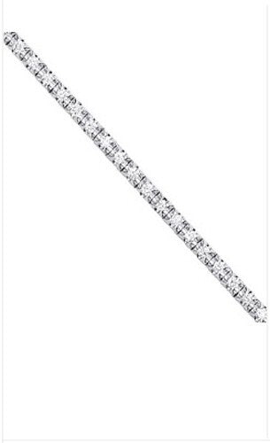 18ct illusion Set 0.75ct Diamond Tennis Bracelet Made in London