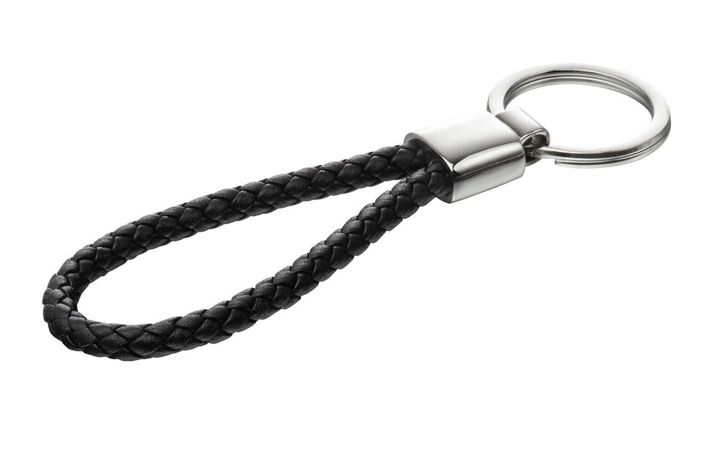 Fred Bennett Plaited Leather Key Chain Keyring Y2626