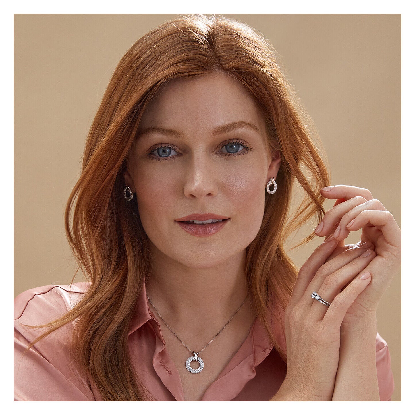 Sterling Silver Trilogy Ring With Shoulder Micro Set Gems 925 Hallmark Rhodium