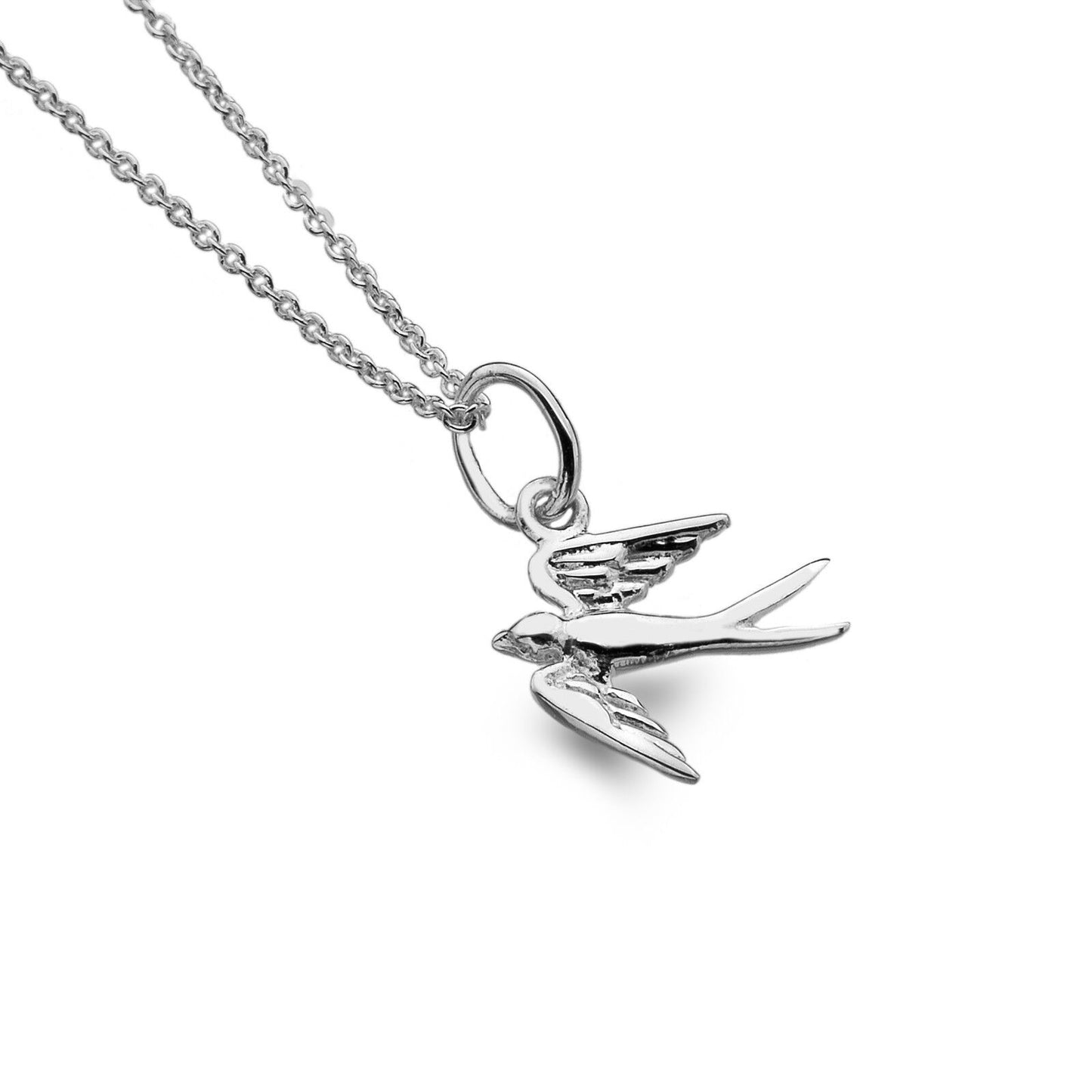 Swallow Pendant Necklace Sterling Silver 925 Hallmark All Chain Lengths