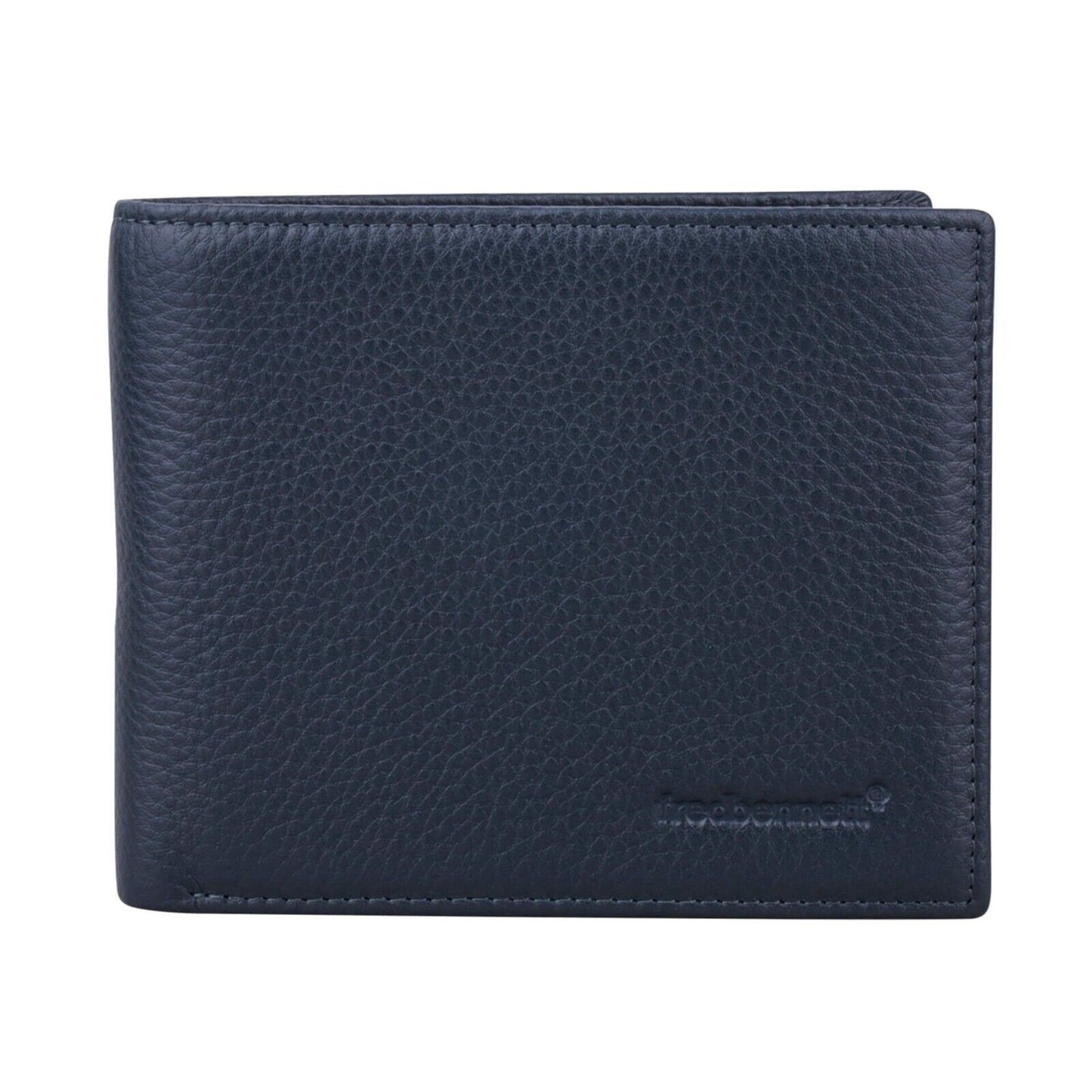 Fred Bennett Blue Leather Wallet Free Laser Engraving W010
