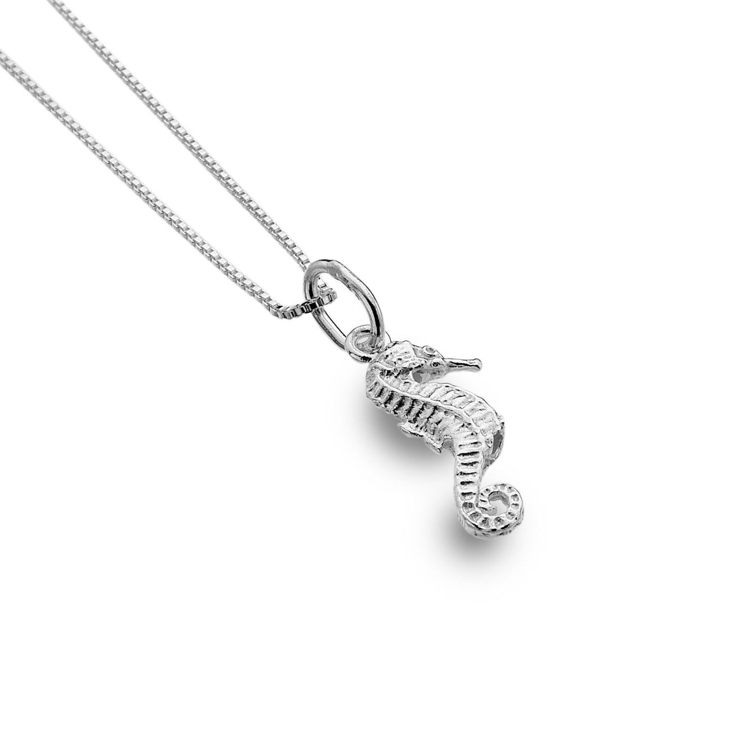 Hippocampus Kuda Seahorse Pendant Sterling Silver 925 Hallmark All Chain Lengths