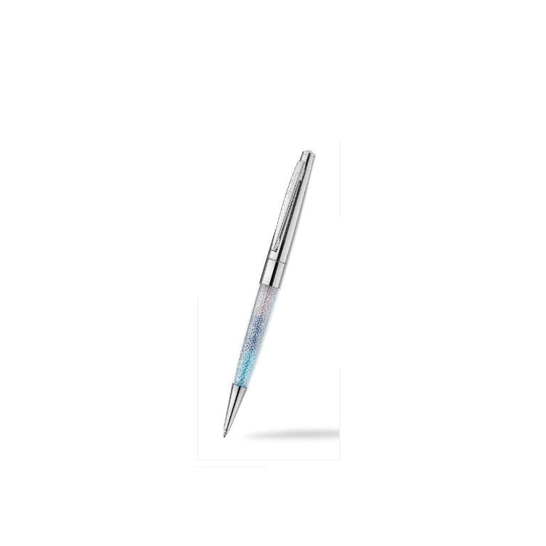 Ballpoint Pen Silver Plate Austrian Crystal Stardust Designer Luxurious Box