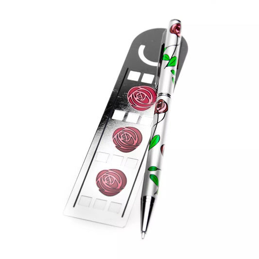 Mackintosh Pen Mackintosh Bookmark Mackintosh 3 Rose Bookmark & Pen Set