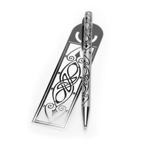 Pen Biro Bookmark Celtic Pen Celtic Spear Pen Celtic Spear Bookmark & Pen Set