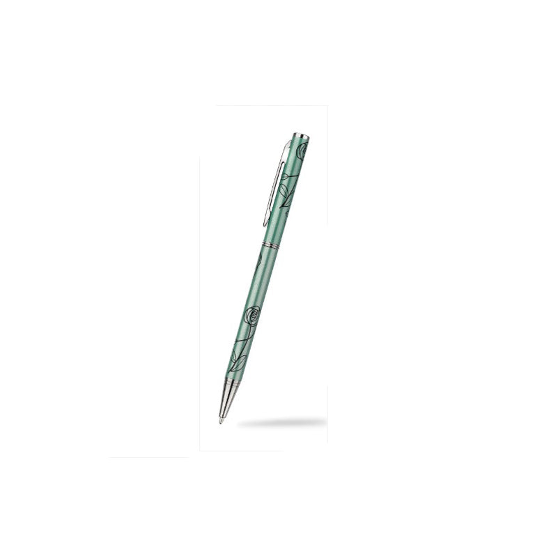 Mackintosh Ballpoint Pen Silver Plated Rose Leaf Brand New Boxed Various Colours