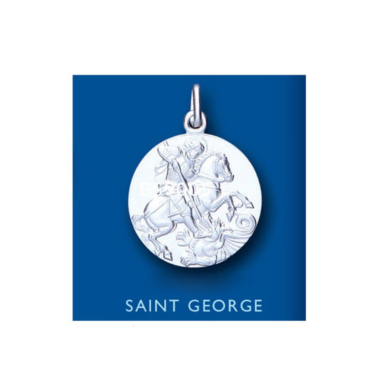 Saint George Pendant Sterling Silver 925 Hallmark All Chain Lengths