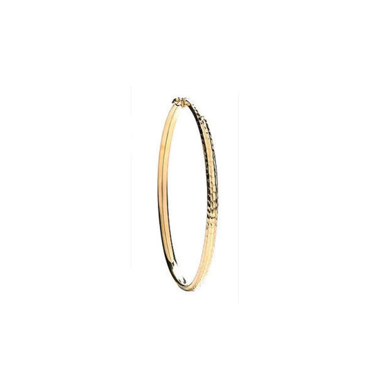 Bangle Yellow Gold Ladies Hinged Fancy Bracelet