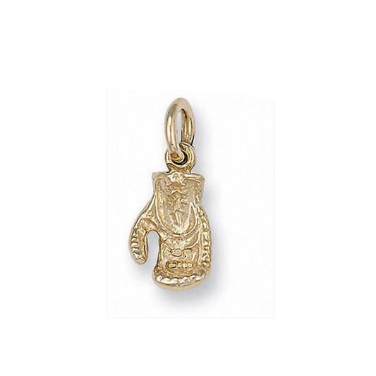 Boxing Glove Pendant Yellow Gold Hallmarked British Made 2.5g