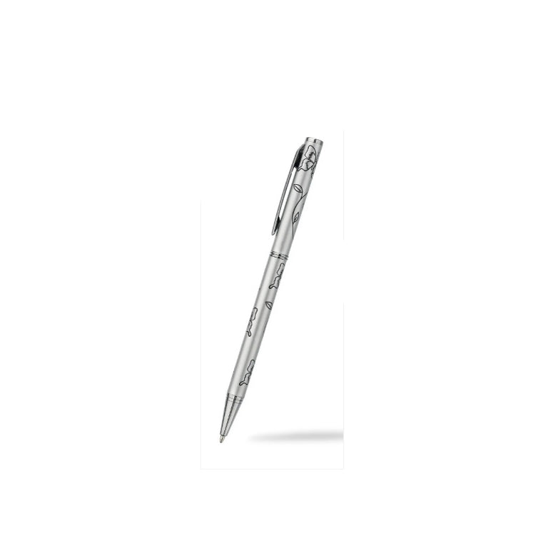Butterfly Ballpoint Pen Silver Plated Black Ink Brand New Boxed