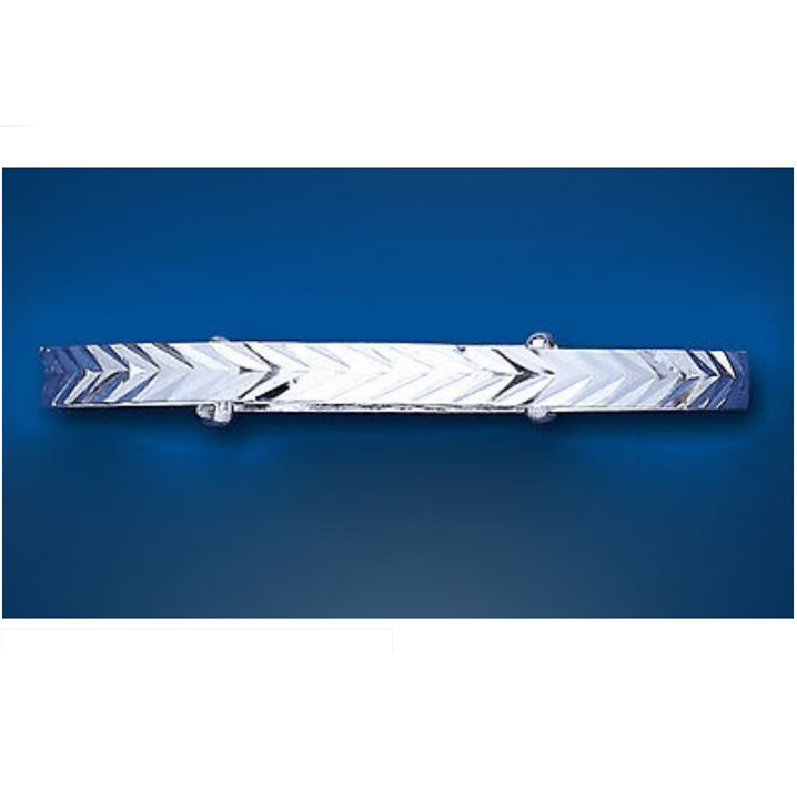 Solid Silver Child's Bangle Herringbone Expandable 3 - 7 Years