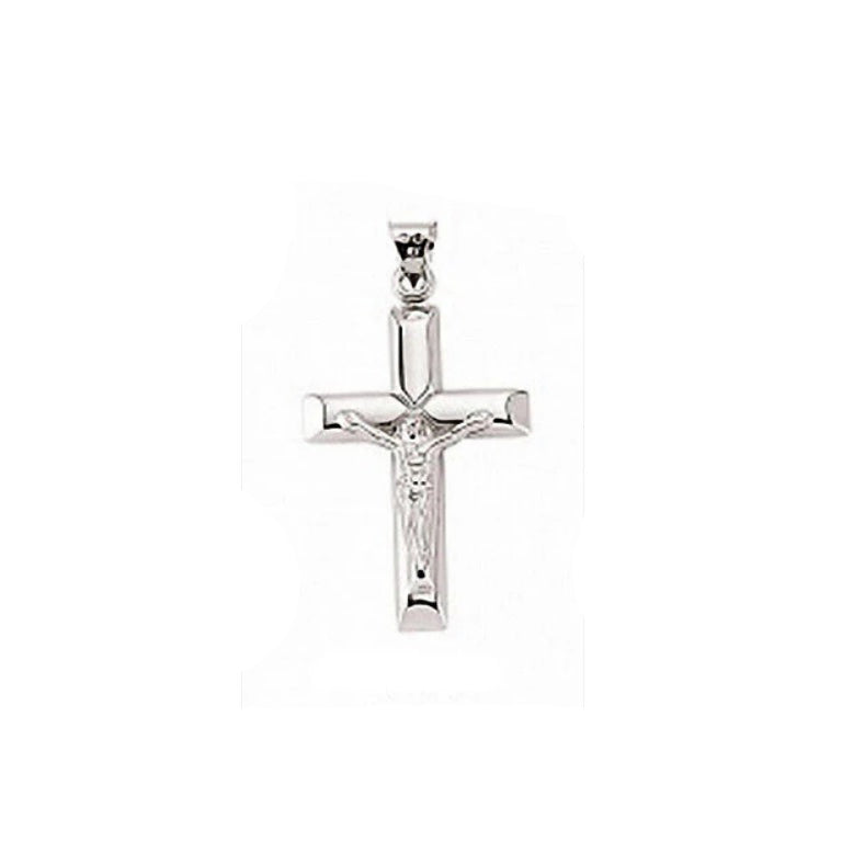 Sterling Silver Chunky Crucifix Cross Pendant 925 Hallmark 46 x 25mm