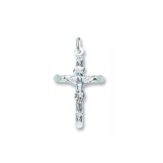 Crucifix Sterling Silver Cross Pendant 32 x 20mm