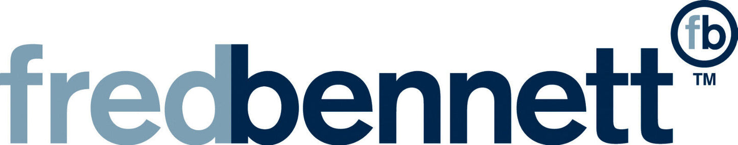Fred Bennett logo featuring blue and grey text representing the Fred Bennett brand