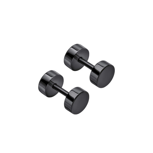 Fred Bennett black stainless steel cufflinks showcasing modern men's jewellery UK style in a sleek design