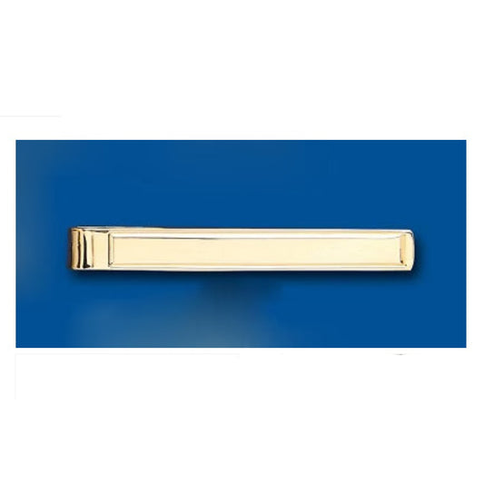 Gold Tie Slide Clip Solid Yellow Gold Heavyweight British Made Hallmarked