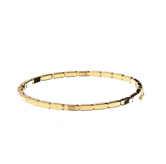Ladies Yellow Gold Hinged Bangle Full British Hallmark 2.7mm Wide