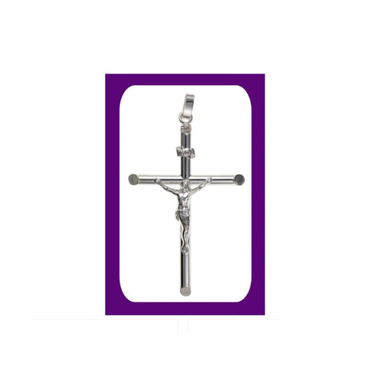 Extra Large Silver Crucifix Pendant Sterling Silver 925 Stamp All Chain Lengths