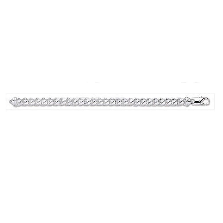 Sterling Silver Curb Bracelet Solid Gents Mens Very Heavy Hallmarked 45g