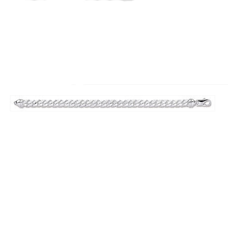 Sterling Silver Curb Bracelet mens Gents British Made Hallmarked