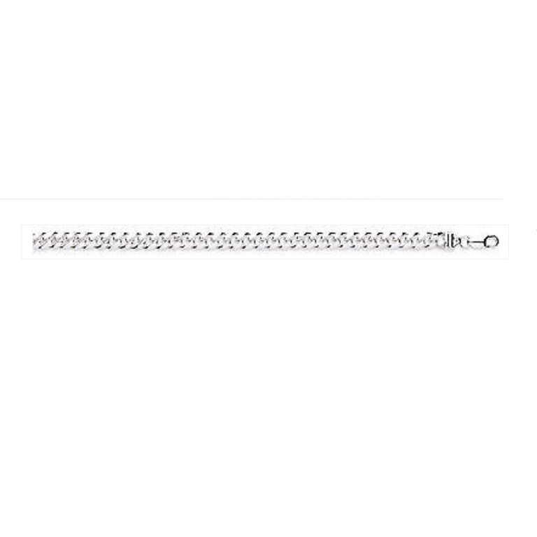 Sterling Silver Curb Bracelet Mens Gents Very Heavy Hallmarked British Made