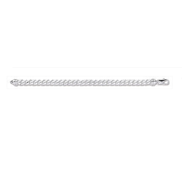 Sterling Silver Heavy Curb Bracelet Gents Mens Hallmarked British Made