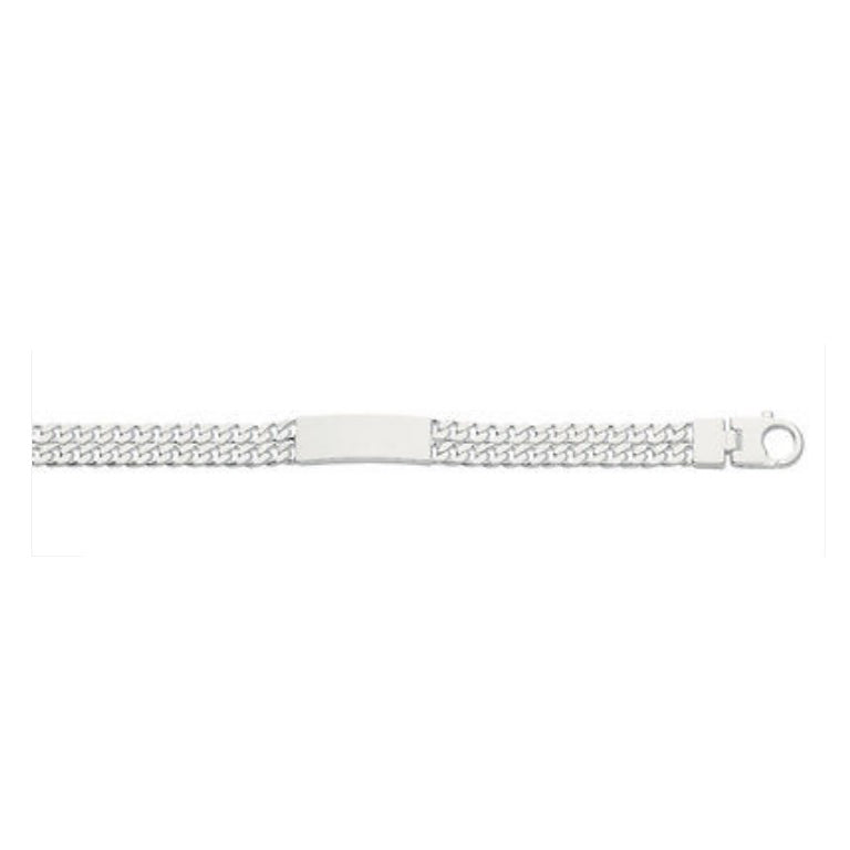 Sterling Silver Identity Bracelet Solid Gents Mens Very Heavy Hallmarked British