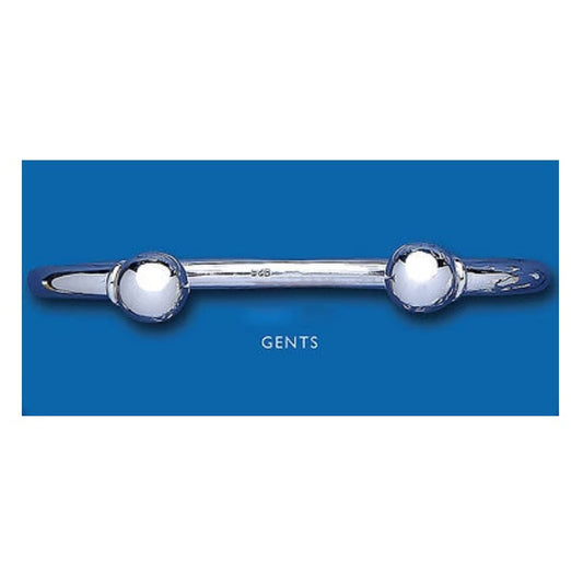 Sterling Silver Torque Bangle Men's Gents Solid Bracelet Hallmarked British Made