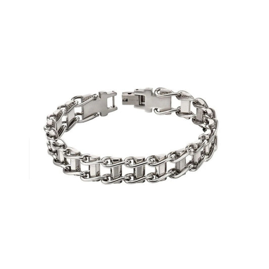 Fred Bennett Stainless Steel Bike Chain Bracelet 21cm B5116