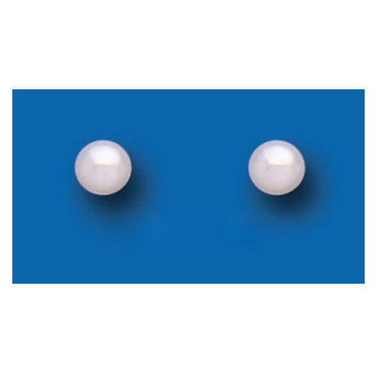 Pearl Stud Earrings Sterling Silver Studs Freshwater Pearls 4mm