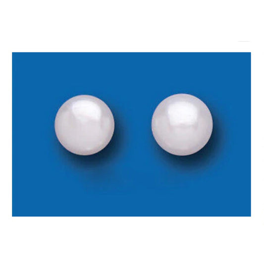Pearl Earrings Stud Sterling Silver Studs Freshwater Pearls 6mm