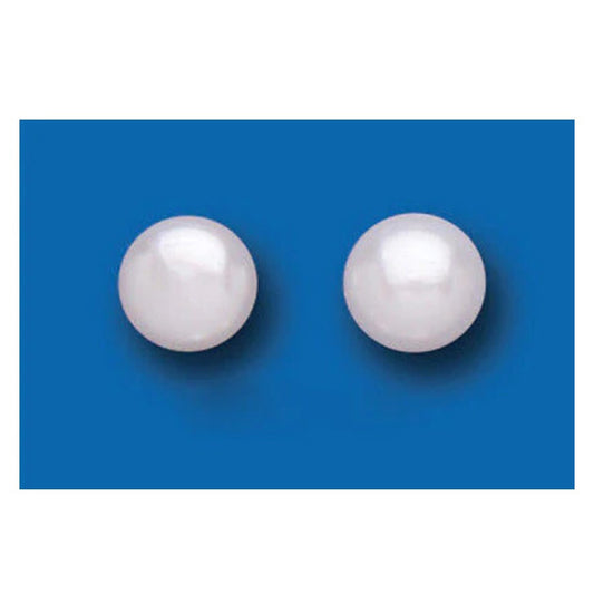Pearl Earrings Stud Sterling Silver Studs Freshwater Pearls 8mm