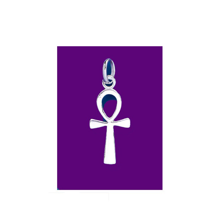 Sterling Silver Ankh Cross Pendant 925 Hallmark 22 x 12mm