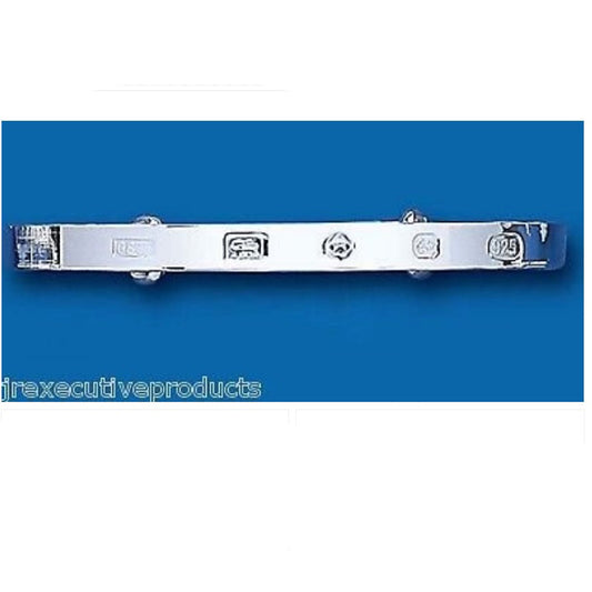 Solid Silver Child's Bangle 7 - 13 Years Hallmark Design Adjustable